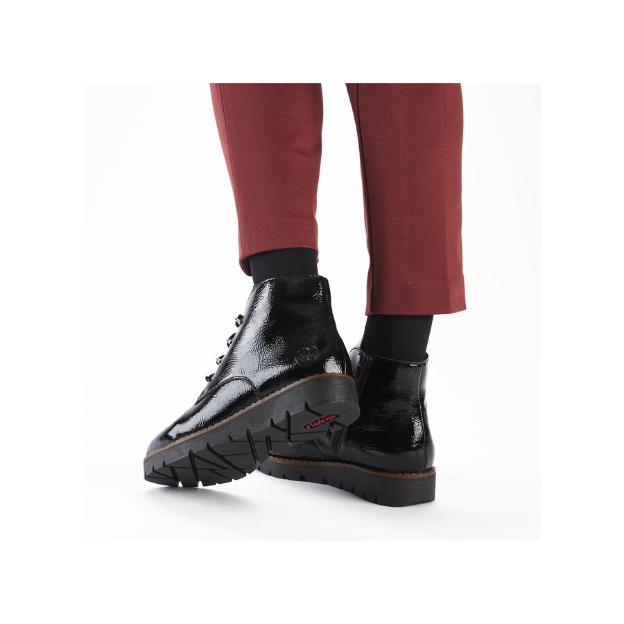 bottes noires à fermeture éclair pour femmes rieker 44902-00