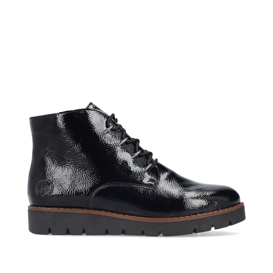 bottes noires à fermeture éclair pour femmes rieker 44902-00