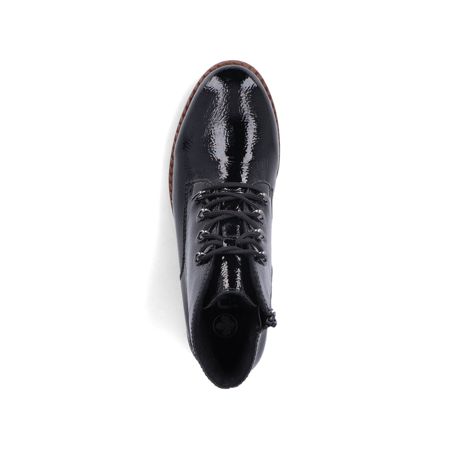 bottes noires à fermeture éclair pour femmes rieker 44902-00