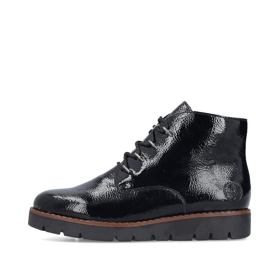 bottes noires à fermeture éclair pour femmes rieker 44902-00