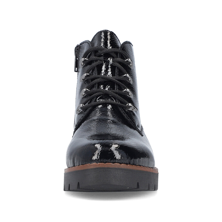 bottes noires à fermeture éclair pour femmes rieker 44902-00