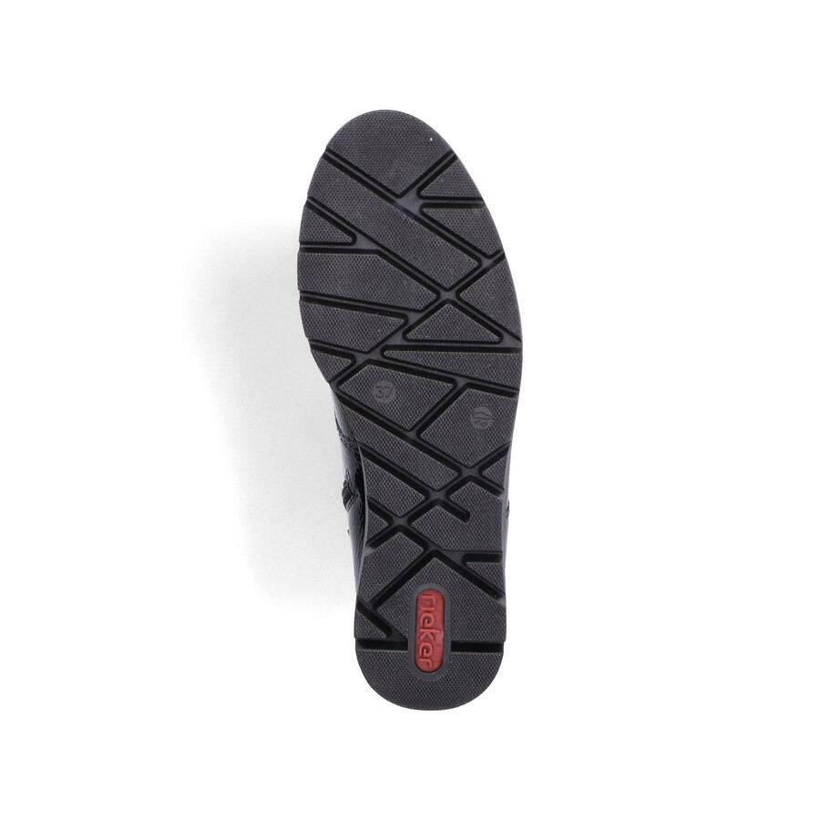 bottes noires à fermeture éclair pour femmes rieker 44902-00