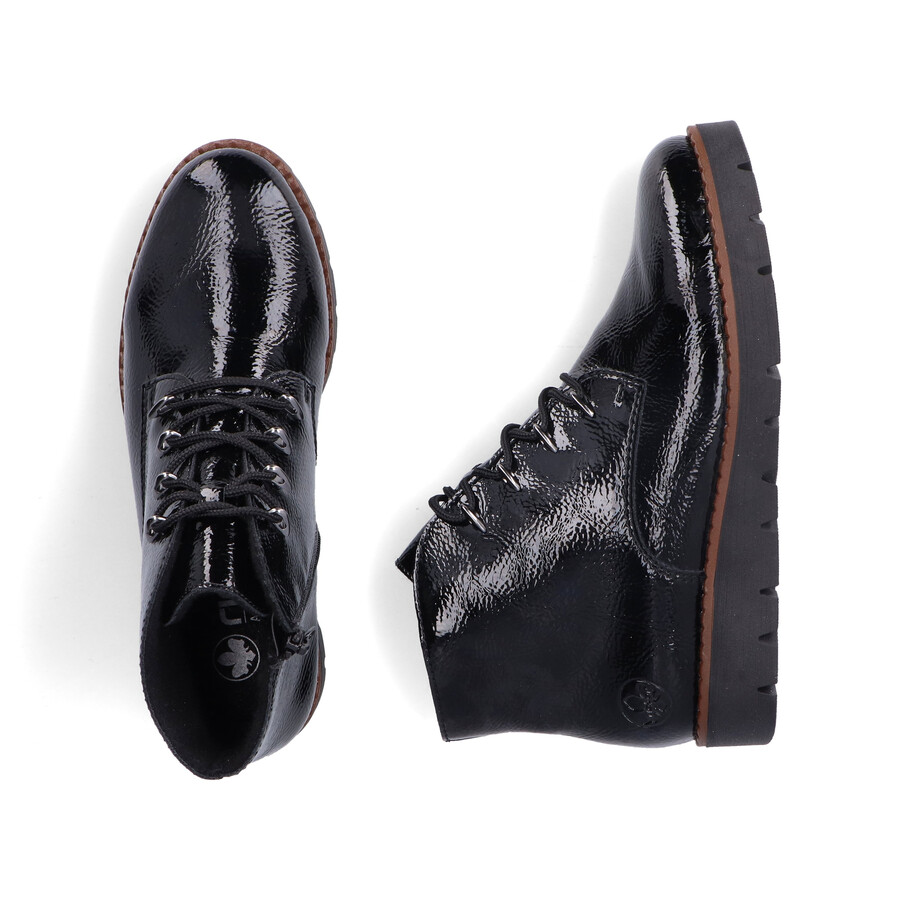 bottes noires à fermeture éclair pour femmes rieker 44902-00
