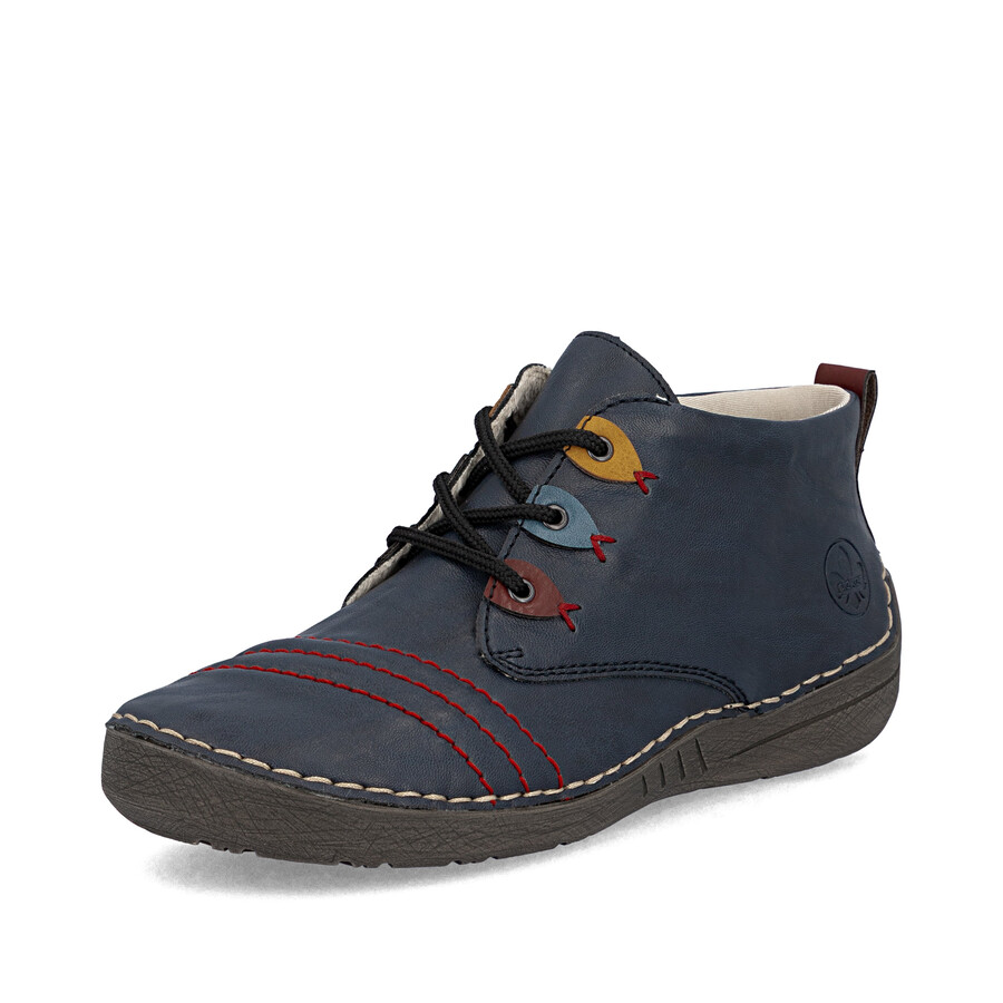 bottes élastiques bleues pour femmes rieker 52509-14