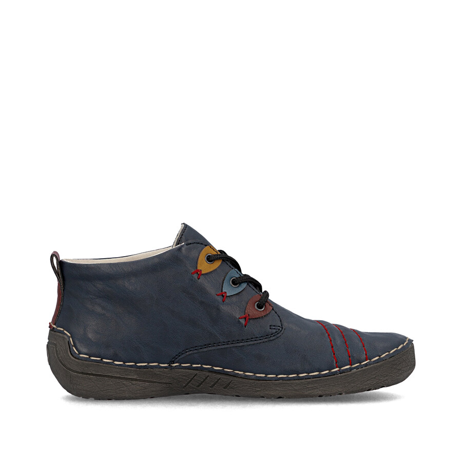 bottes élastiques bleues pour femmes rieker 52509-14