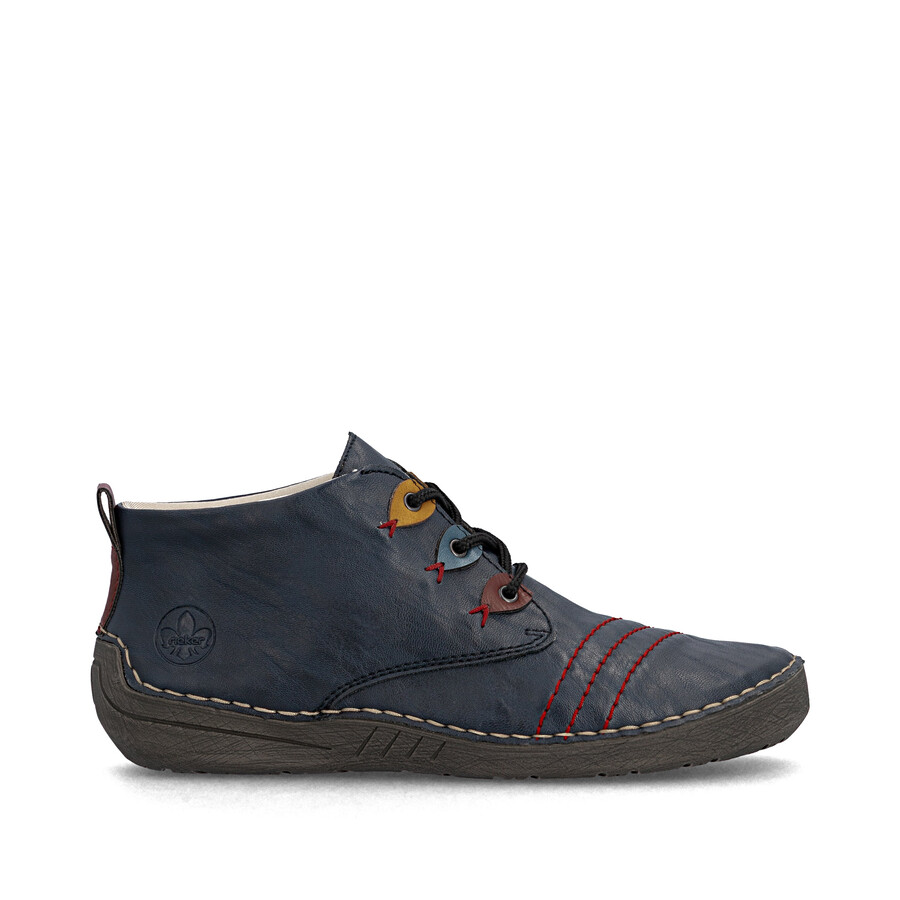 bottes élastiques bleues pour femmes rieker 52509-14