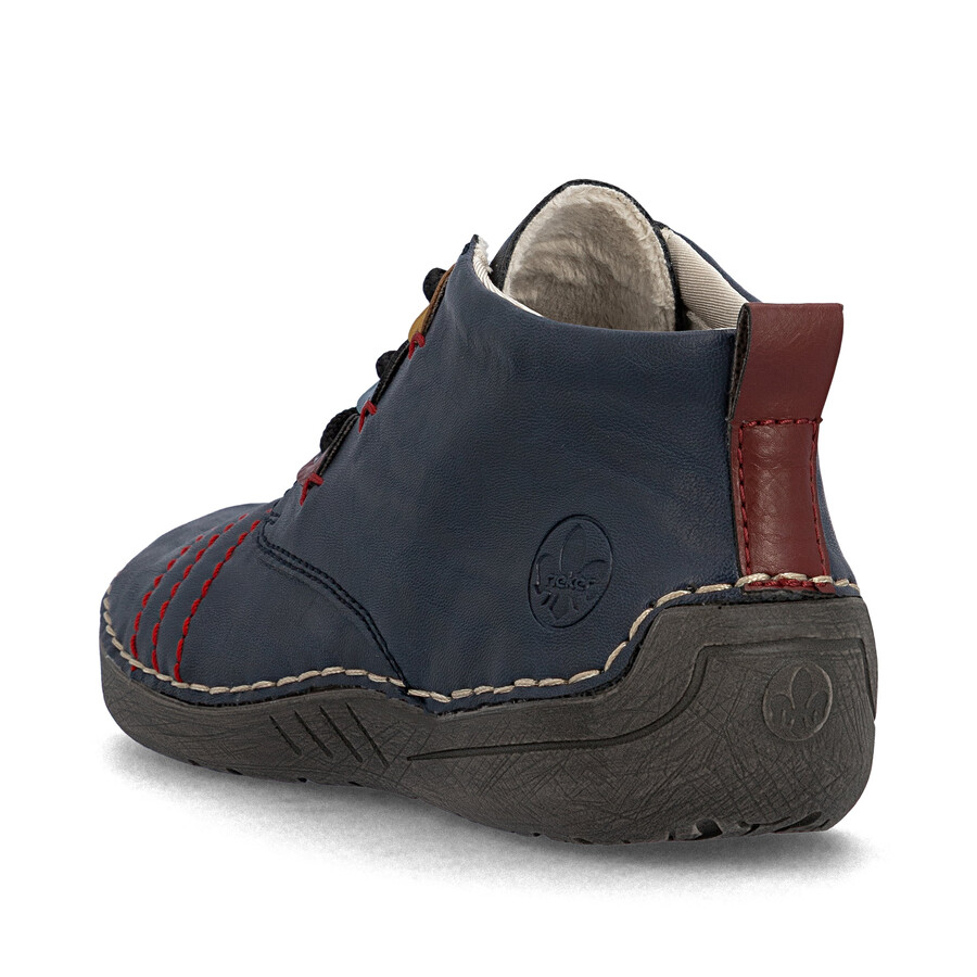 bottes élastiques bleues pour femmes rieker 52509-14