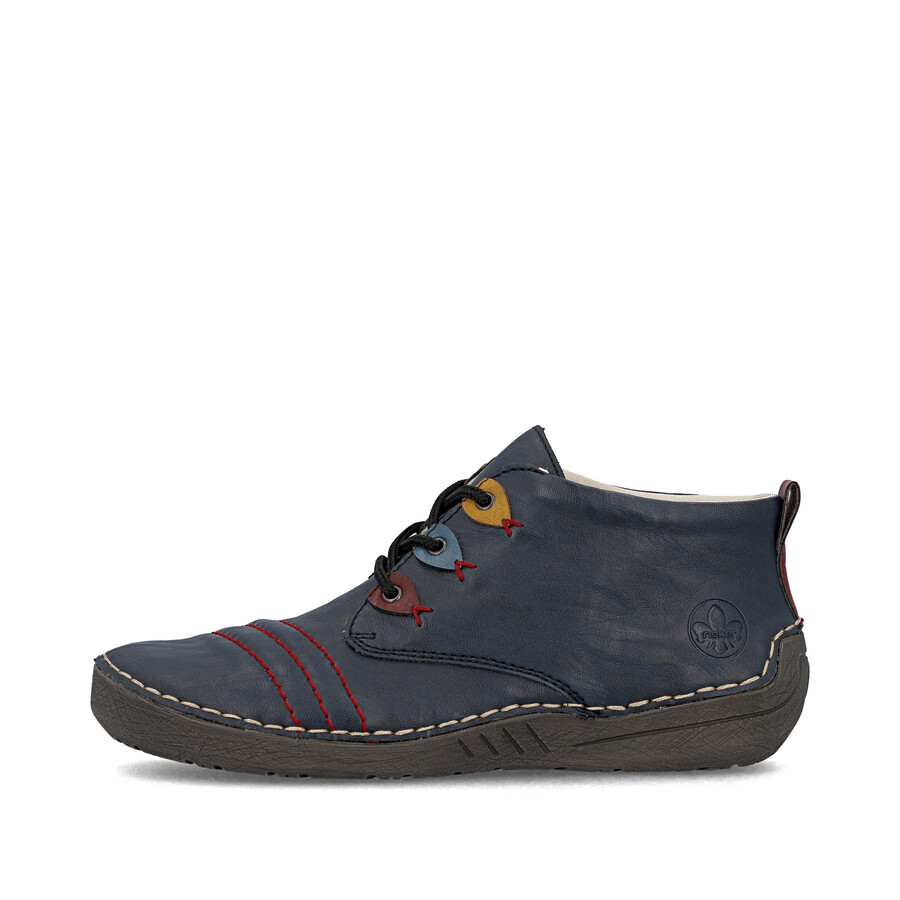 bottes élastiques bleues pour femmes rieker 52509-14