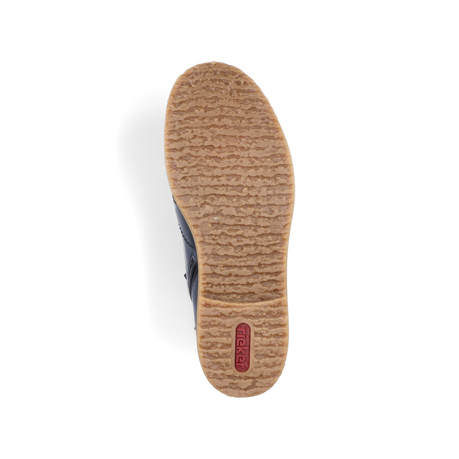 bottes bleues à fermeture éclair pour femmes rieker 73500-14