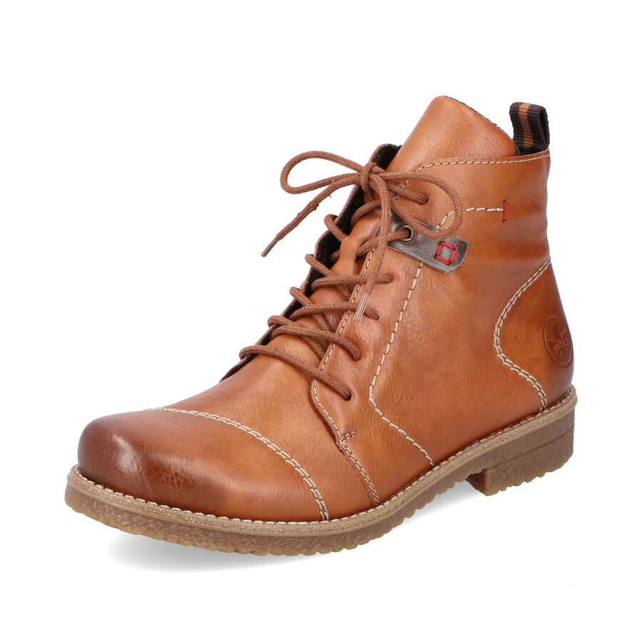 bottes marron à fermeture éclair pour femmes rieker 73501-24