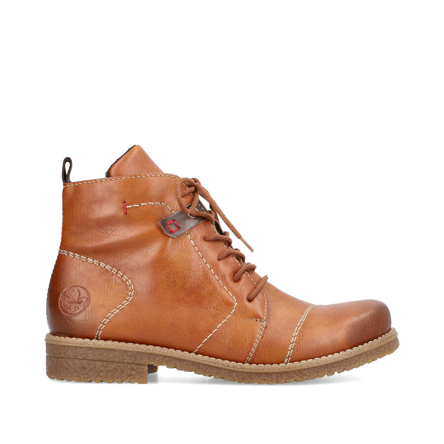 bottes marron à fermeture éclair pour femmes rieker 73501-24