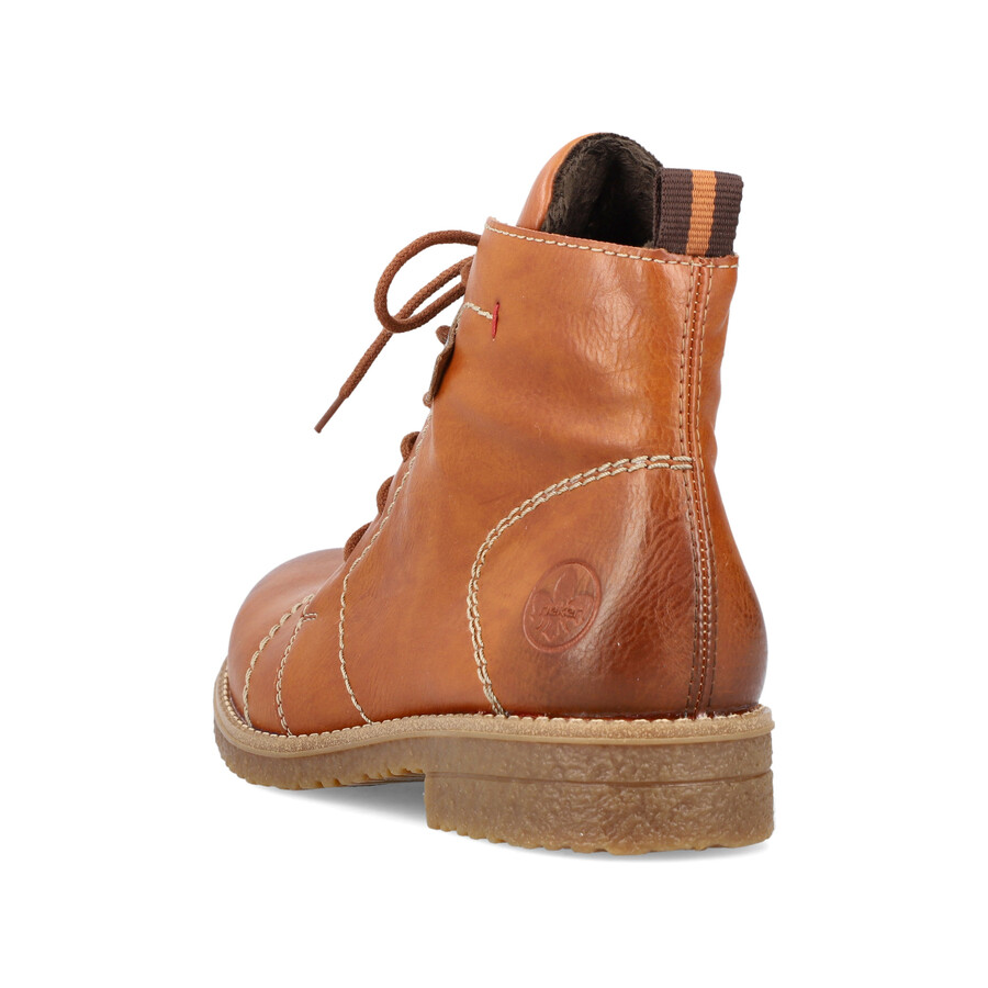 bottes marron à fermeture éclair pour femmes rieker 73501-24