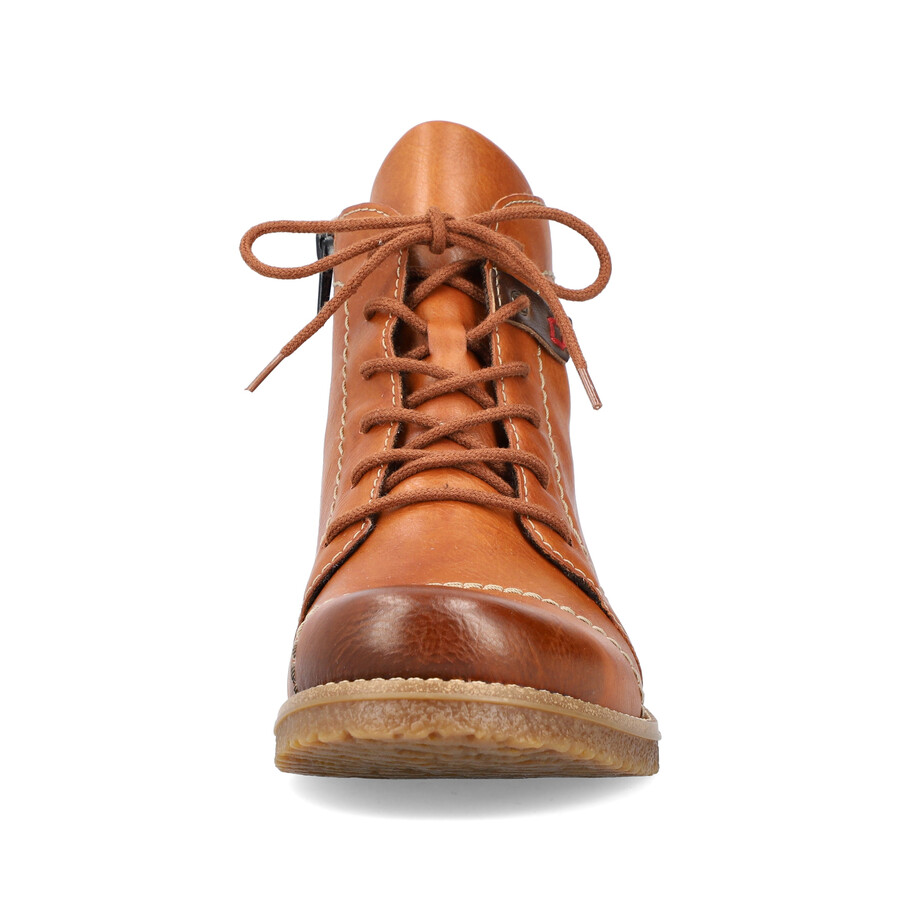 bottes marron à fermeture éclair pour femmes rieker 73501-24