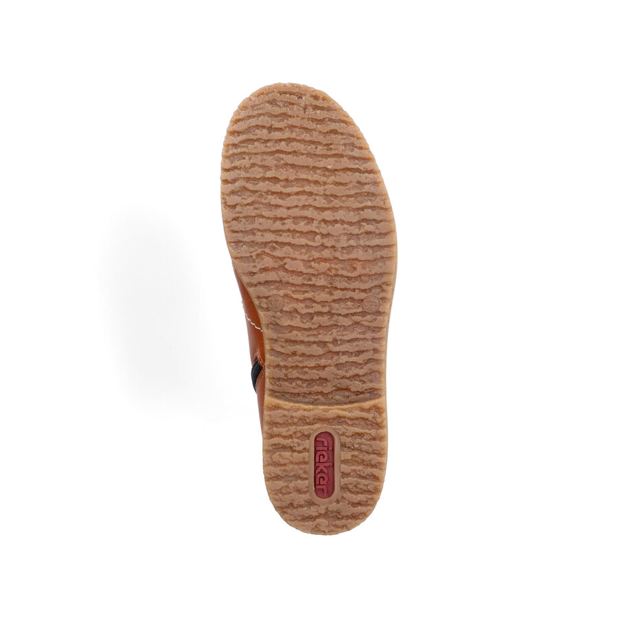 bottes marron à fermeture éclair pour femmes rieker 73501-24