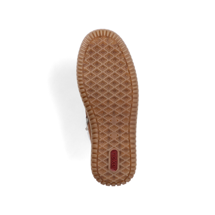 bottes marron à fermeture éclair pour femmes rieker 74260-25