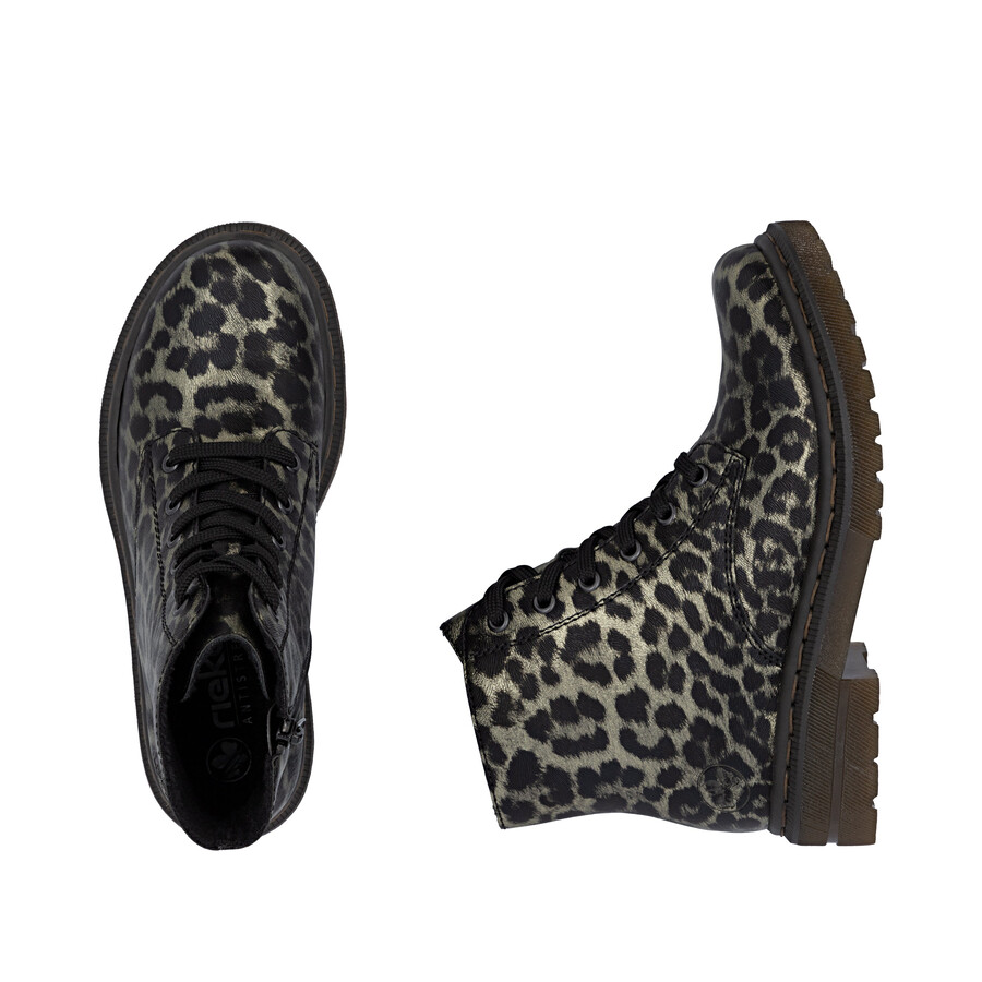 bottes à fermeture éclair multiples pour femmes rieker 78240-90