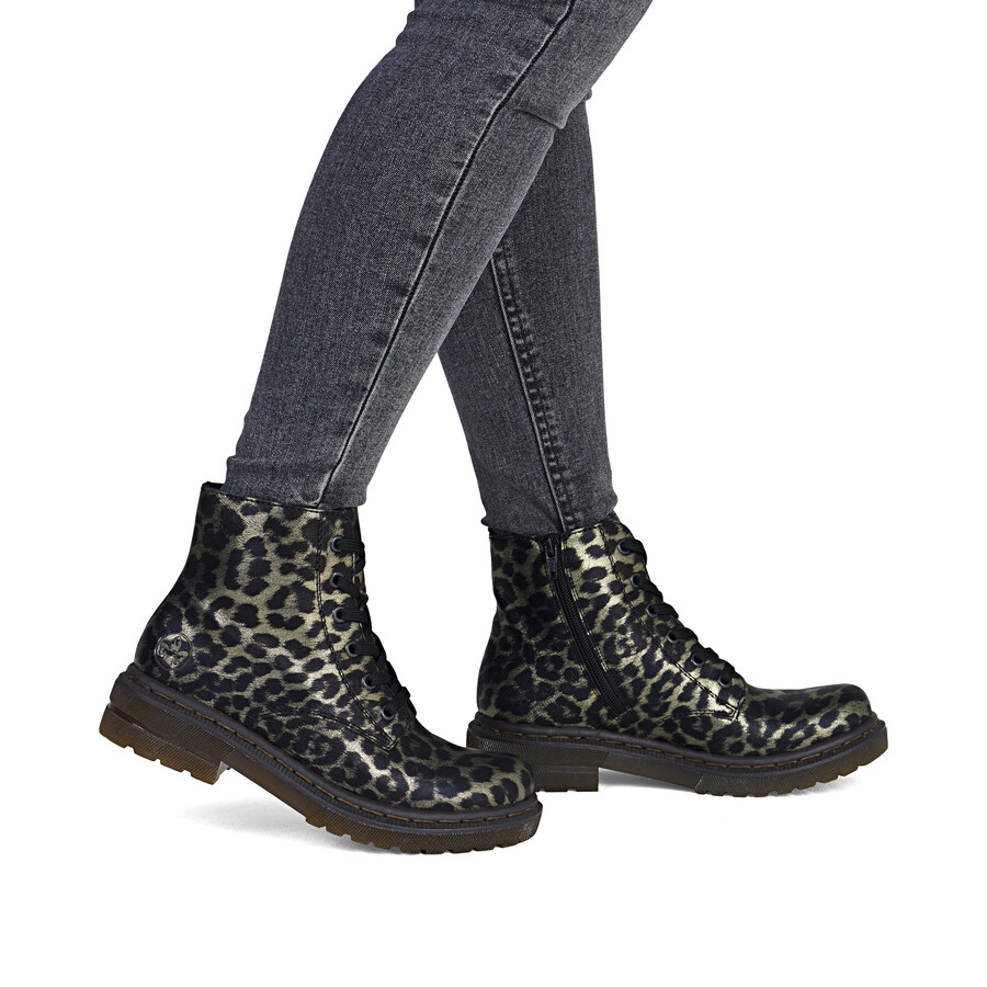 bottes à fermeture éclair multiples pour femmes rieker 78240-90