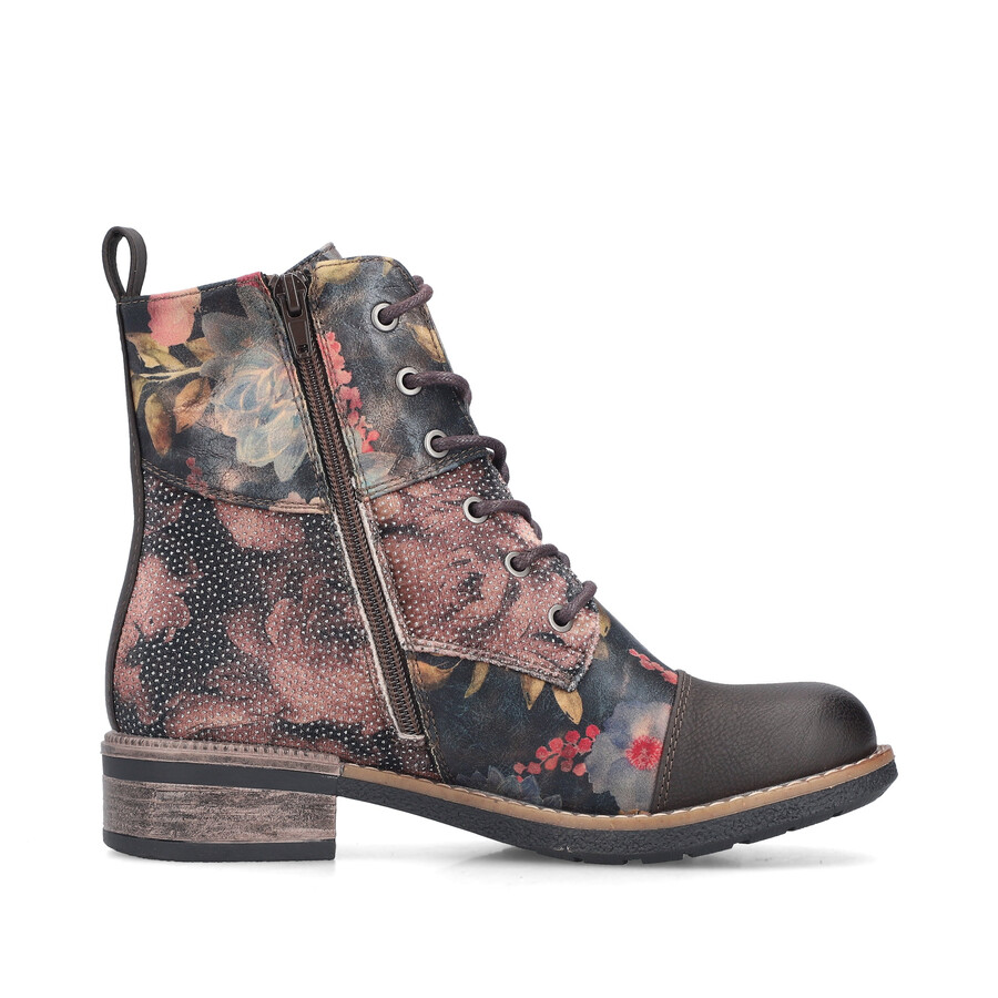 bottes à fermeture éclair multiples pour femmes rieker 94611-91