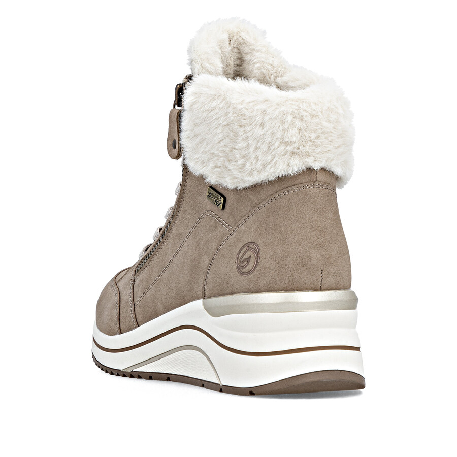 bottes marron à fermeture éclair pour femmes remonte d0t77-20