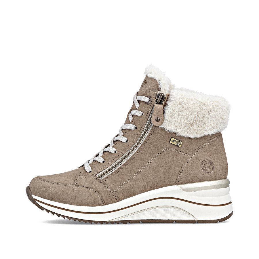 bottes marron à fermeture éclair pour femmes remonte d0t77-20