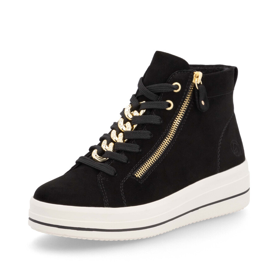 bottes noires à fermeture éclair pour femmes remonte d1c70-02