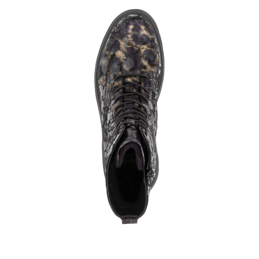 bottes noires à fermeture éclair pour femmes remonte d1w72-03