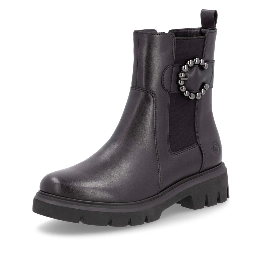 bottes noires à fermeture éclair pour femmes remonte d1w74-00