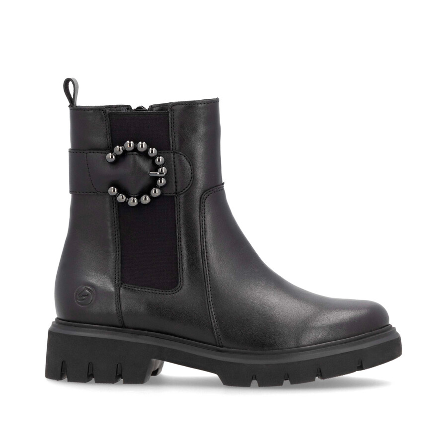 bottes noires à fermeture éclair pour femmes remonte d1w74-00