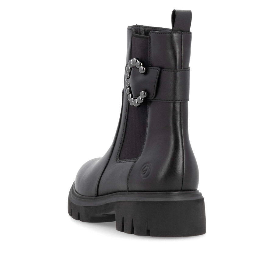 bottes noires à fermeture éclair pour femmes remonte d1w74-00