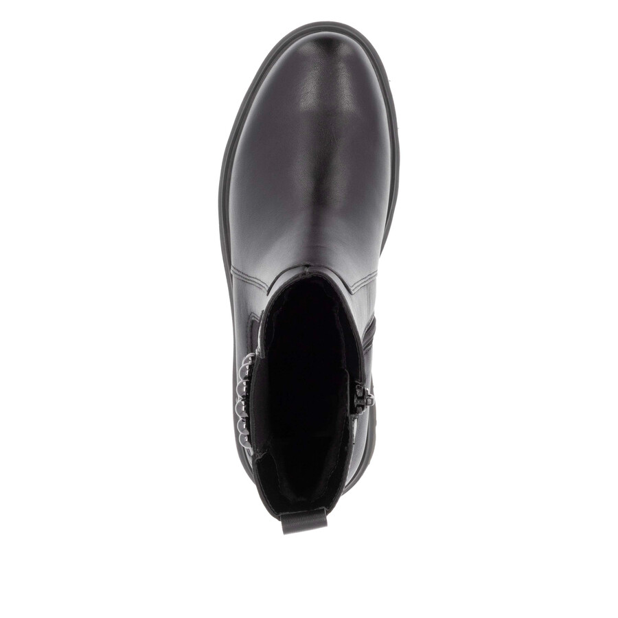 bottes noires à fermeture éclair pour femmes remonte d1w74-00