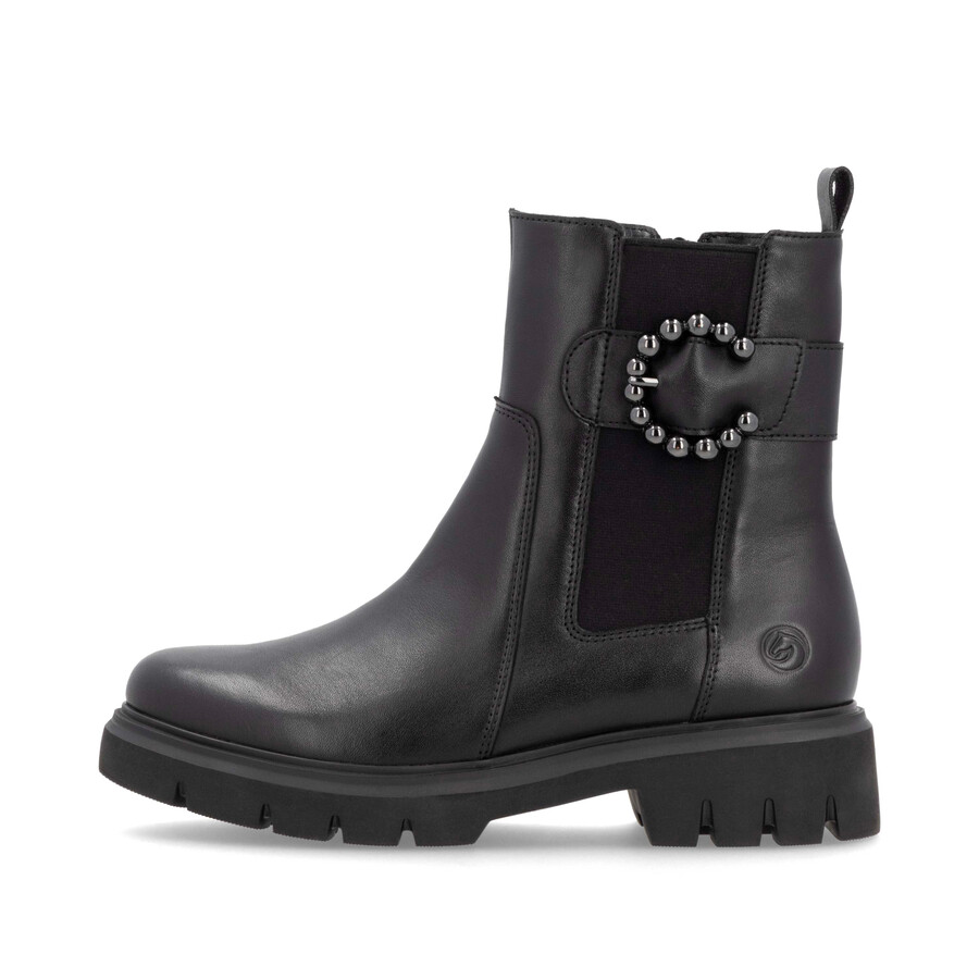 bottes noires à fermeture éclair pour femmes remonte d1w74-00