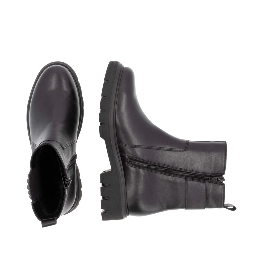bottes noires à fermeture éclair pour femmes remonte d1w74-00