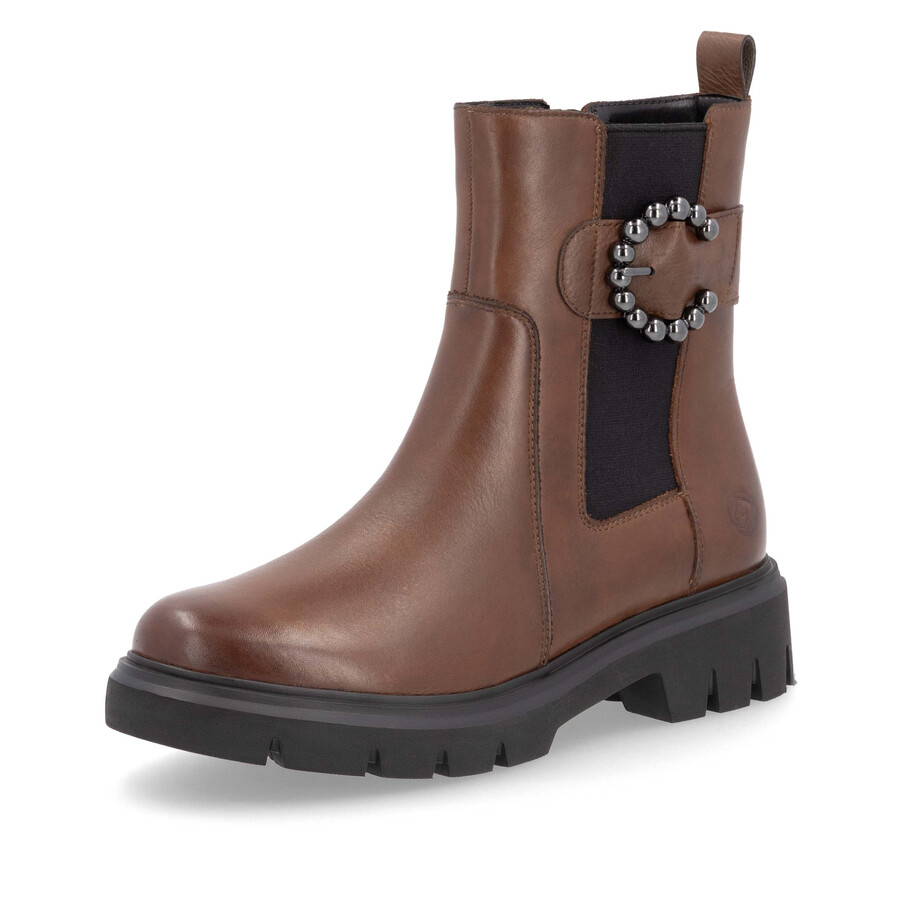 bottes marron à fermeture éclair pour femmes remonte d1w74-22