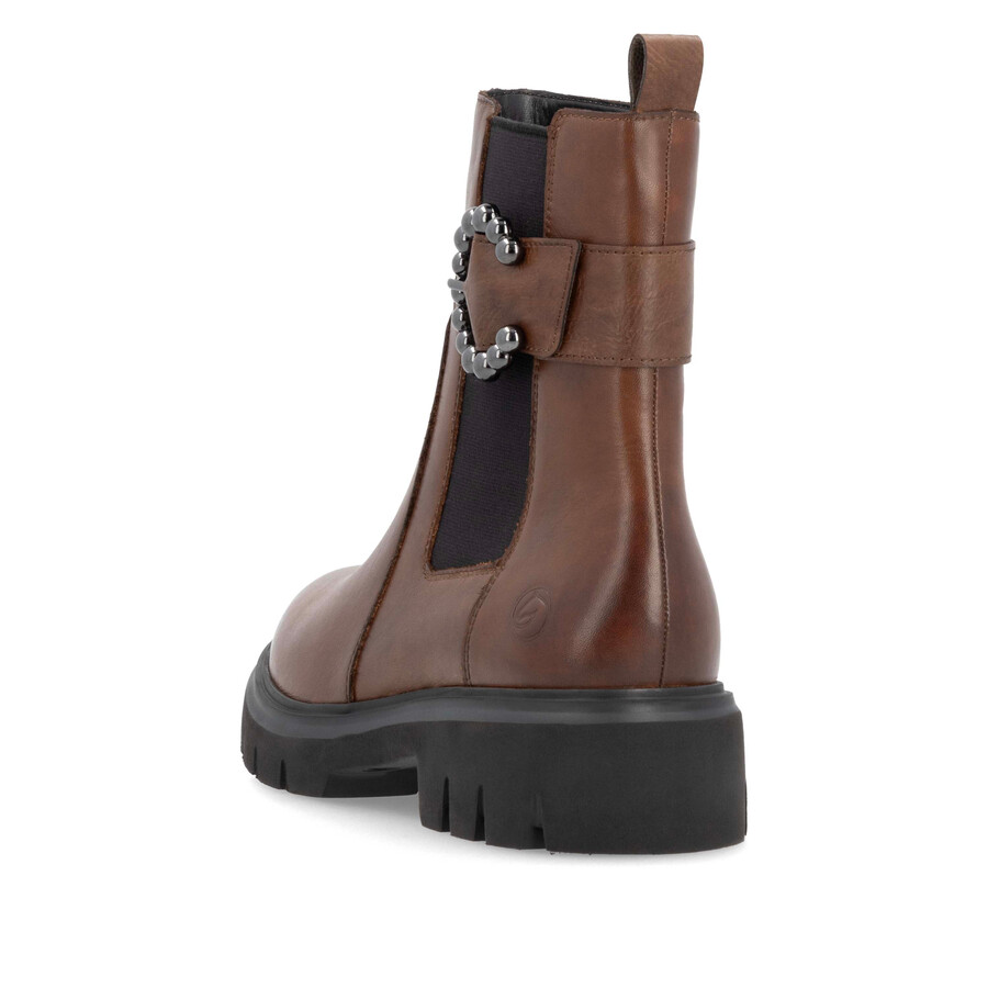 bottes marron à fermeture éclair pour femmes remonte d1w74-22