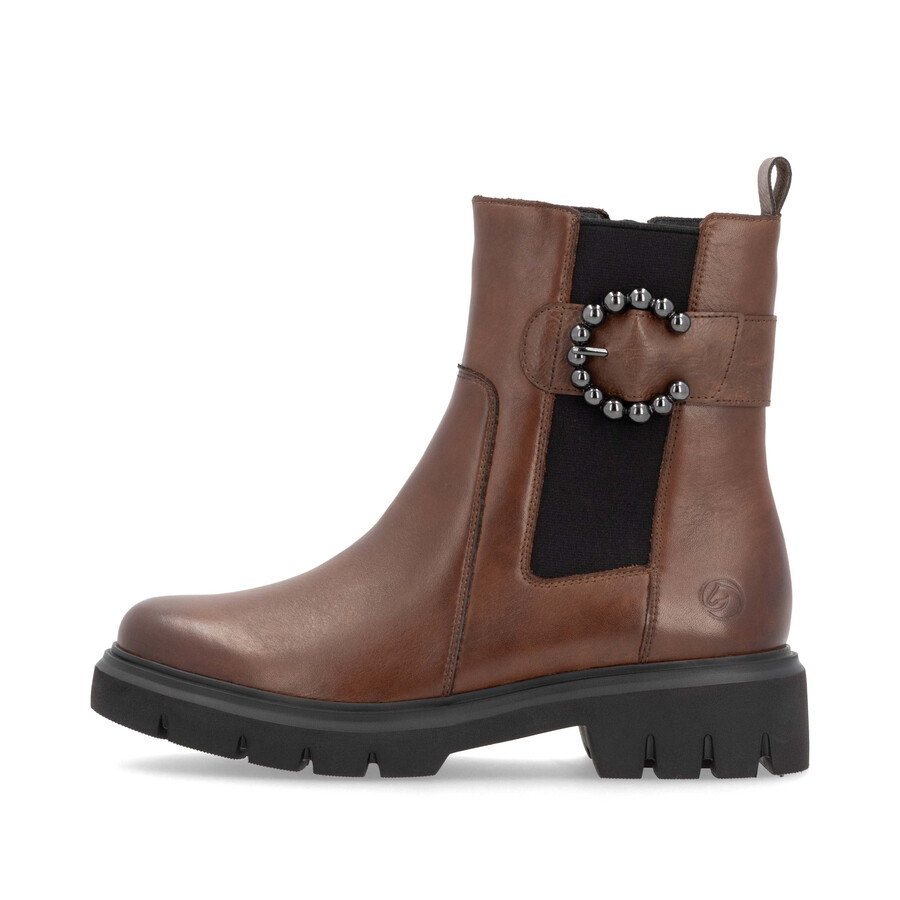 bottes marron à fermeture éclair pour femmes remonte d1w74-22