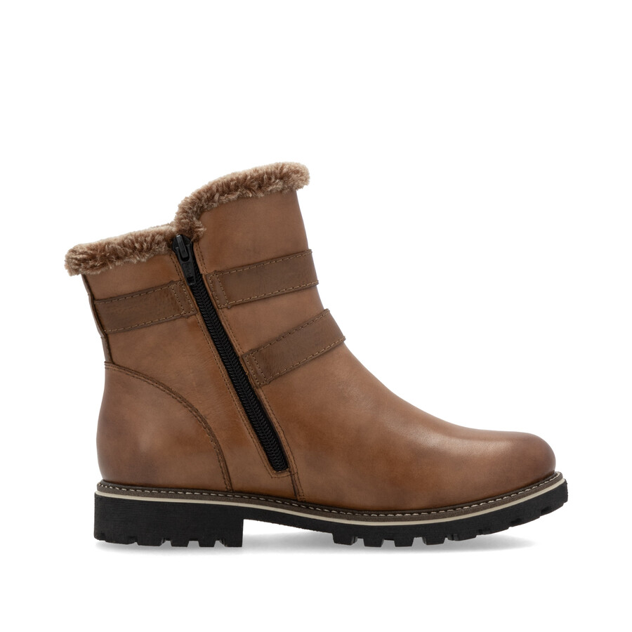 bottes marron à fermeture éclair pour femmes remonte d8484-24