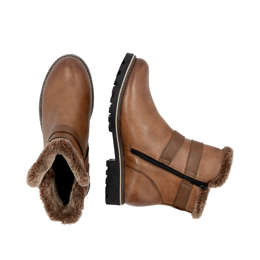 bottes marron à fermeture éclair pour femmes remonte d8484-24