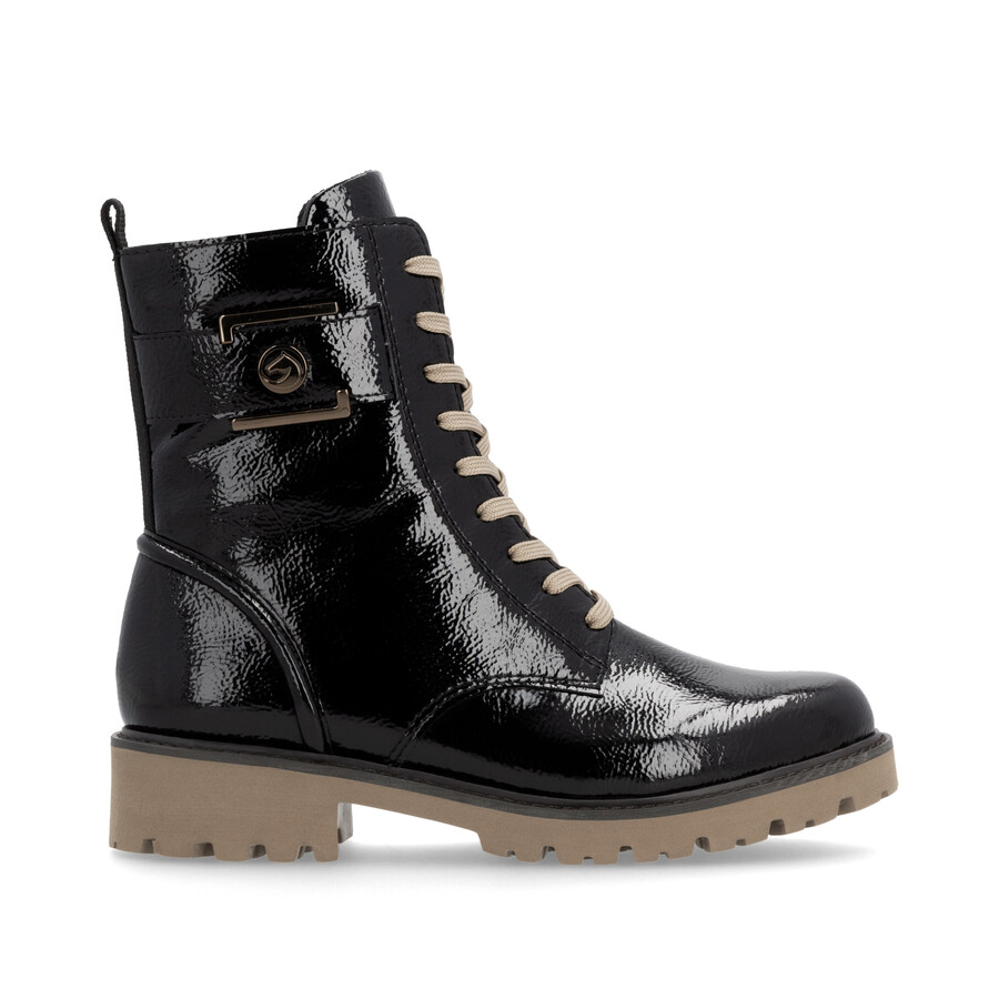 bottes noires à fermeture éclair pour femmes remonte d8663-00