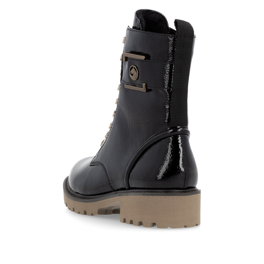bottes noires à fermeture éclair pour femmes remonte d8663-00