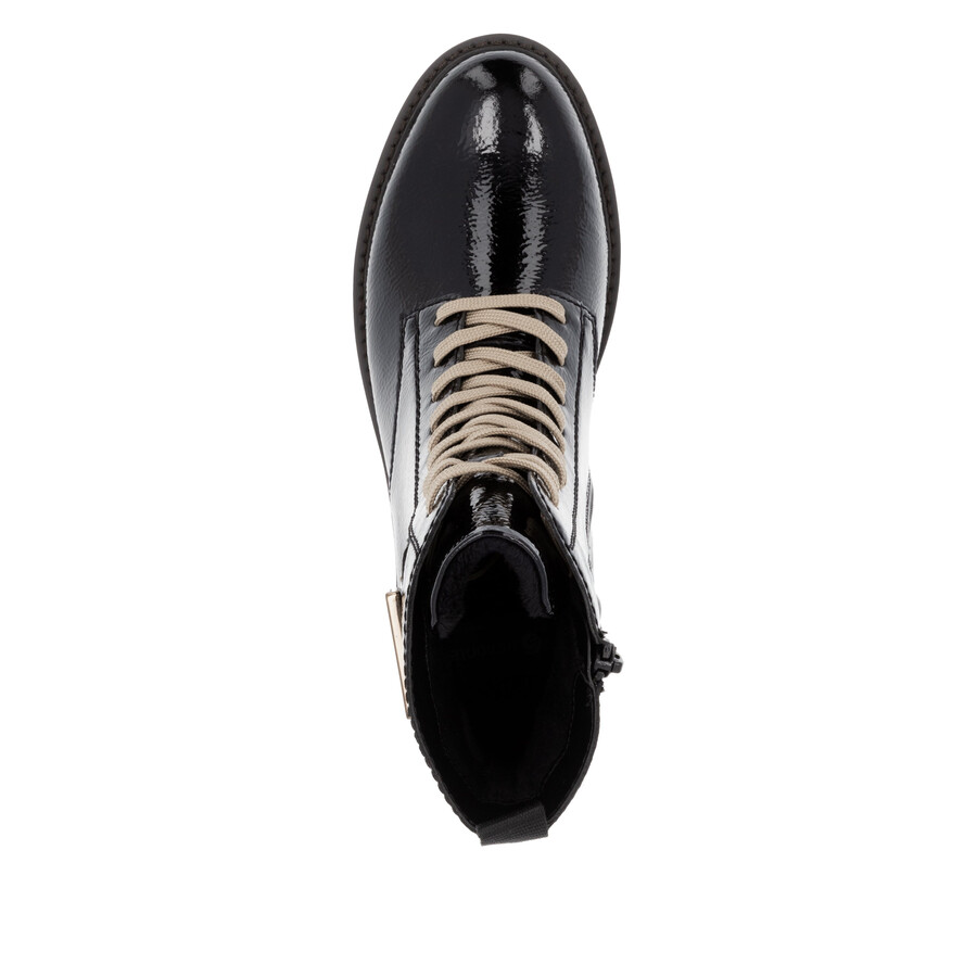 bottes noires à fermeture éclair pour femmes remonte d8663-00