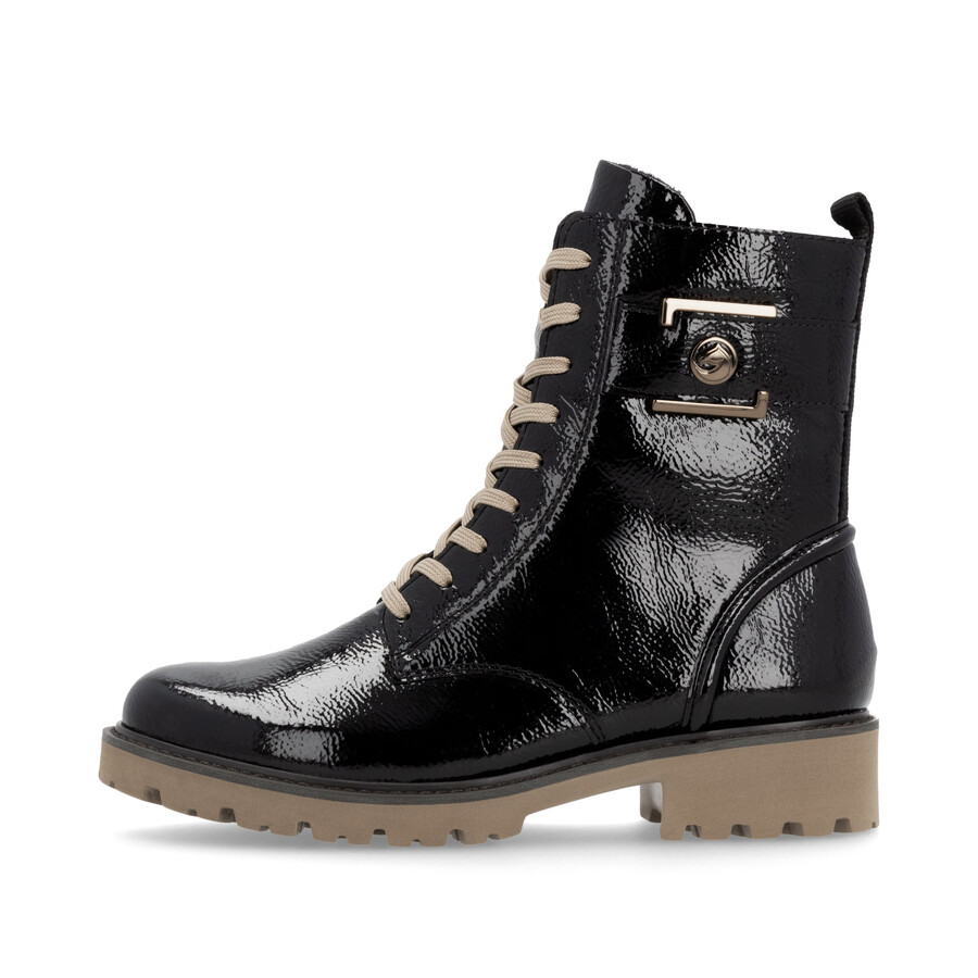 bottes noires à fermeture éclair pour femmes remonte d8663-00