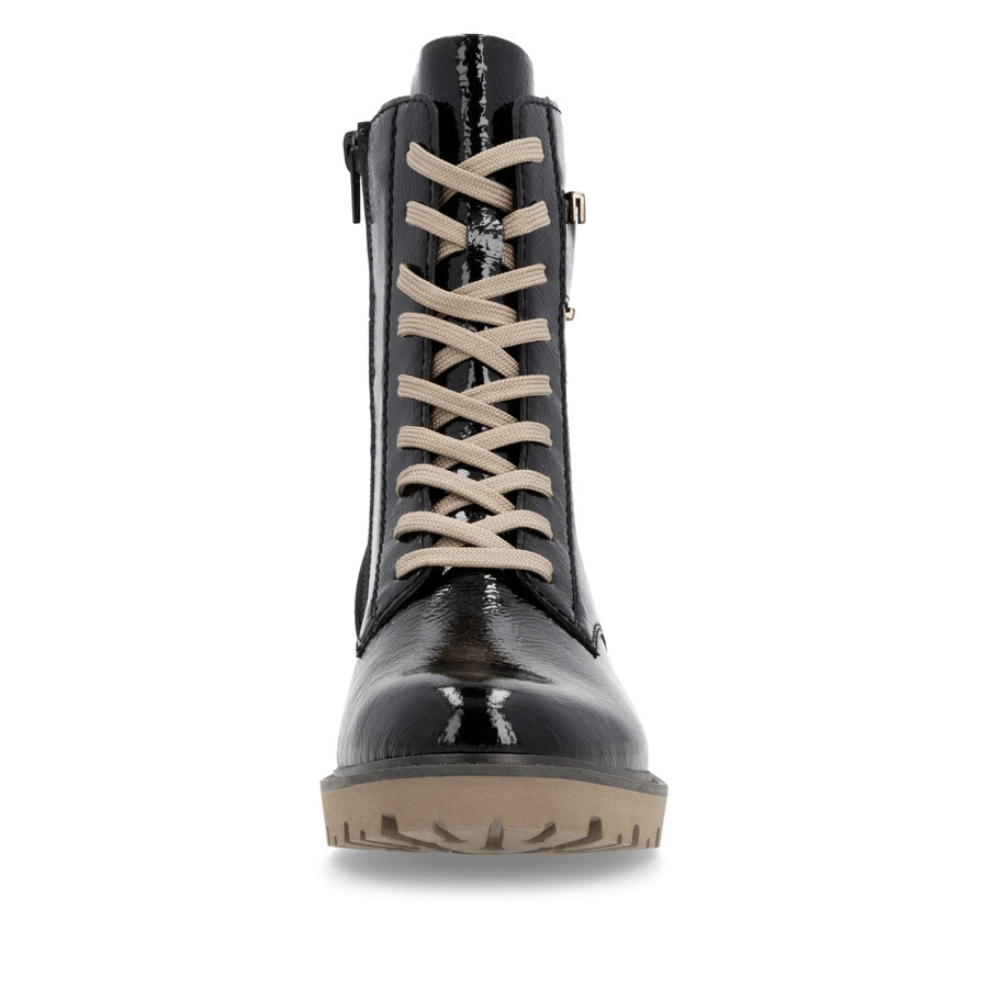 bottes noires à fermeture éclair pour femmes remonte d8663-00