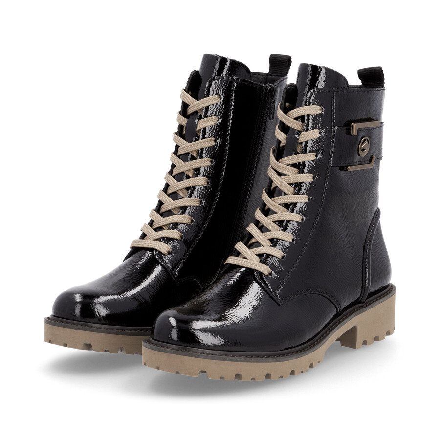 bottes noires à fermeture éclair pour femmes remonte d8663-00