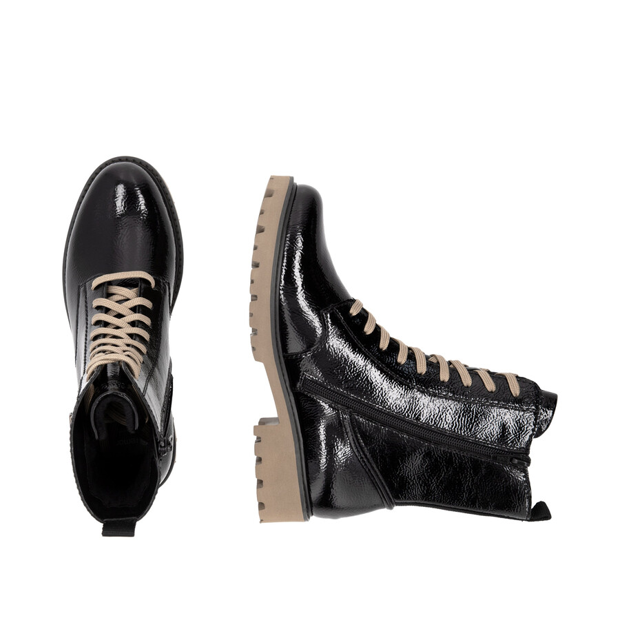 bottes noires à fermeture éclair pour femmes remonte d8663-00
