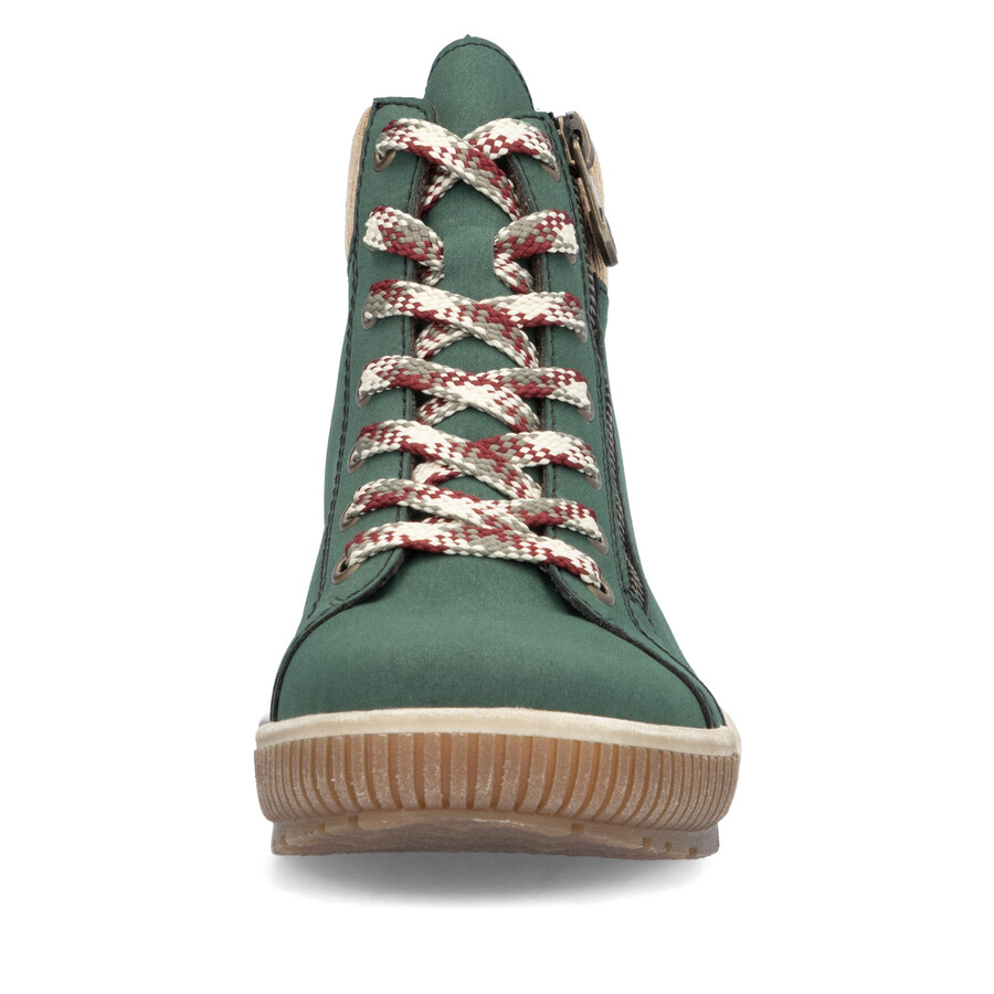 bottes vertes à fermeture éclair pour femmes rieker n0709-54