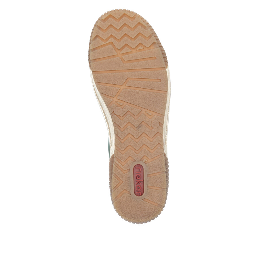 bottes vertes à fermeture éclair pour femmes rieker n0709-54