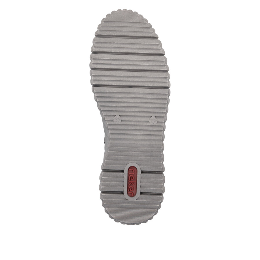 bottes grises à fermeture éclair pour femmes rieker n2553-40