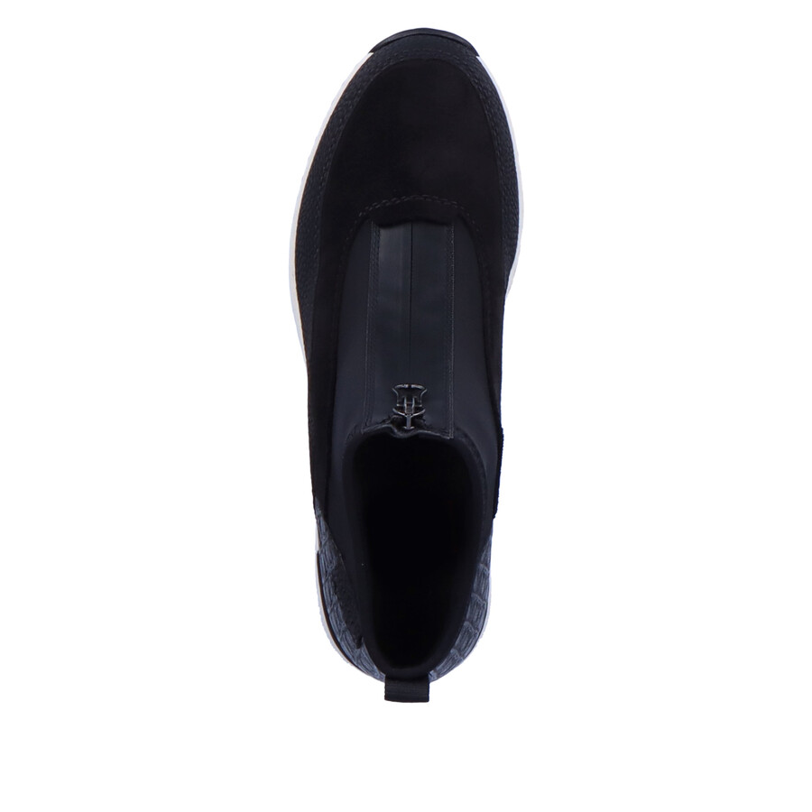 bottes noires à fermeture éclair pour femmes rieker n6352-00