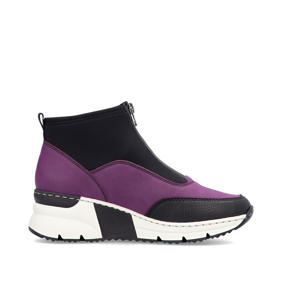 bottes roses à fermeture éclair pour femmes rieker n6352-30