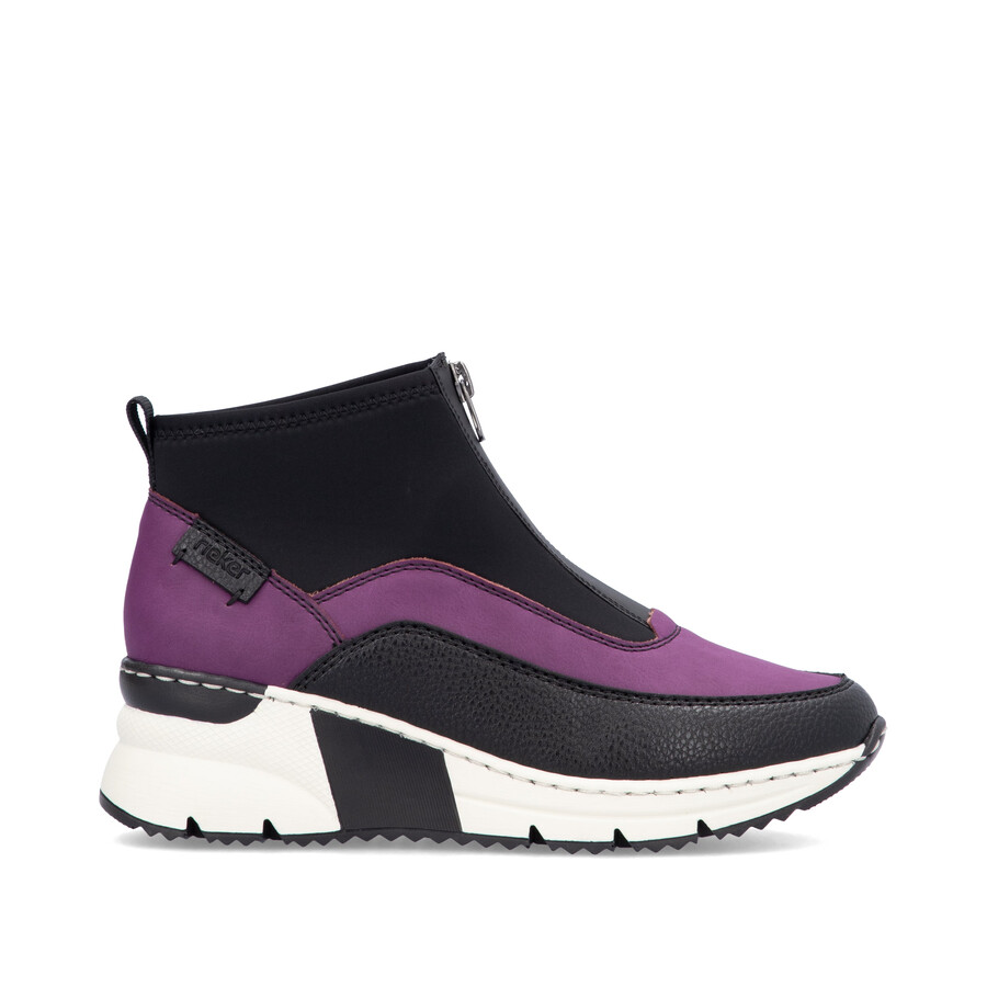 bottes roses à fermeture éclair pour femmes rieker n6352-30